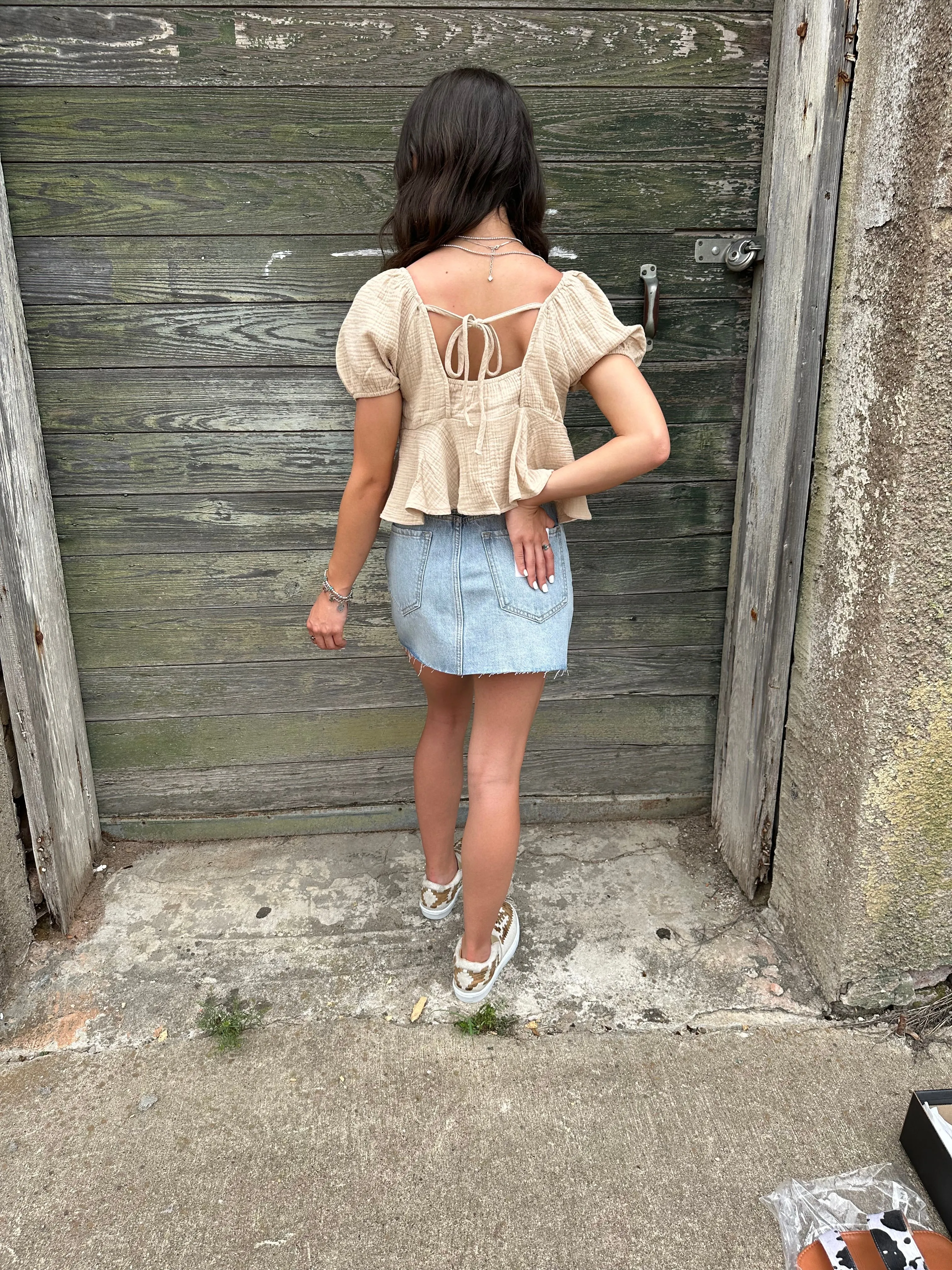 The Cher Denim Skirt