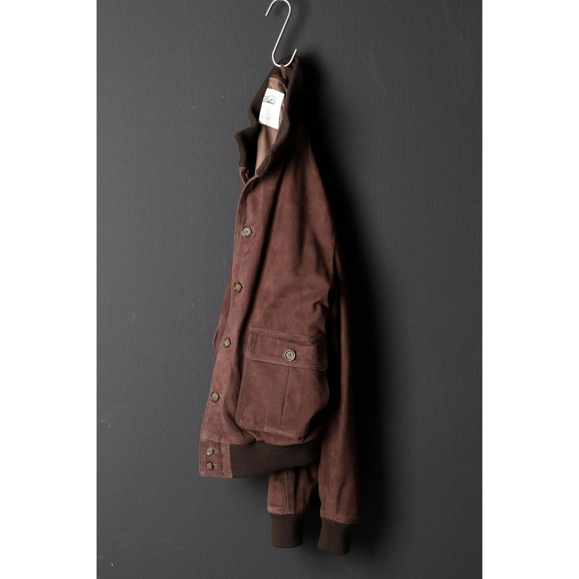 VALSTAR Lined Suede Jacket CAFFE