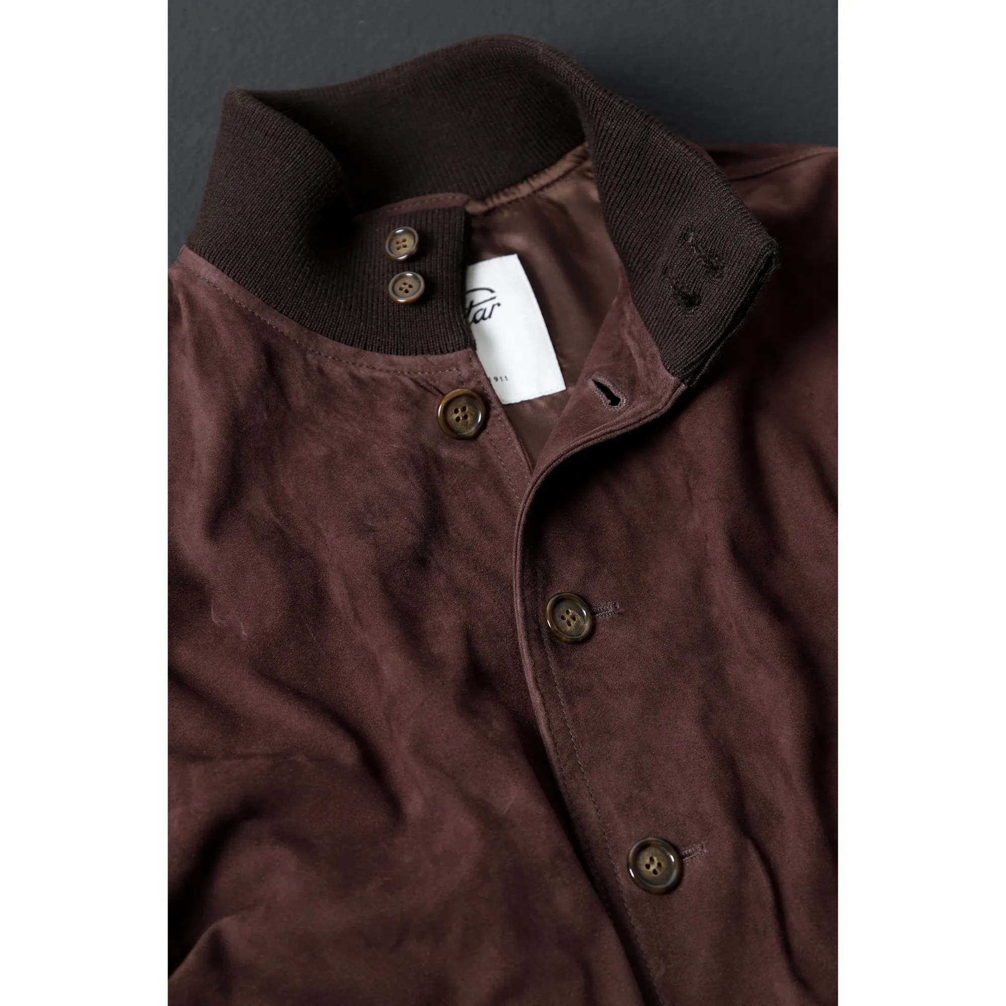 VALSTAR Lined Suede Jacket CAFFE