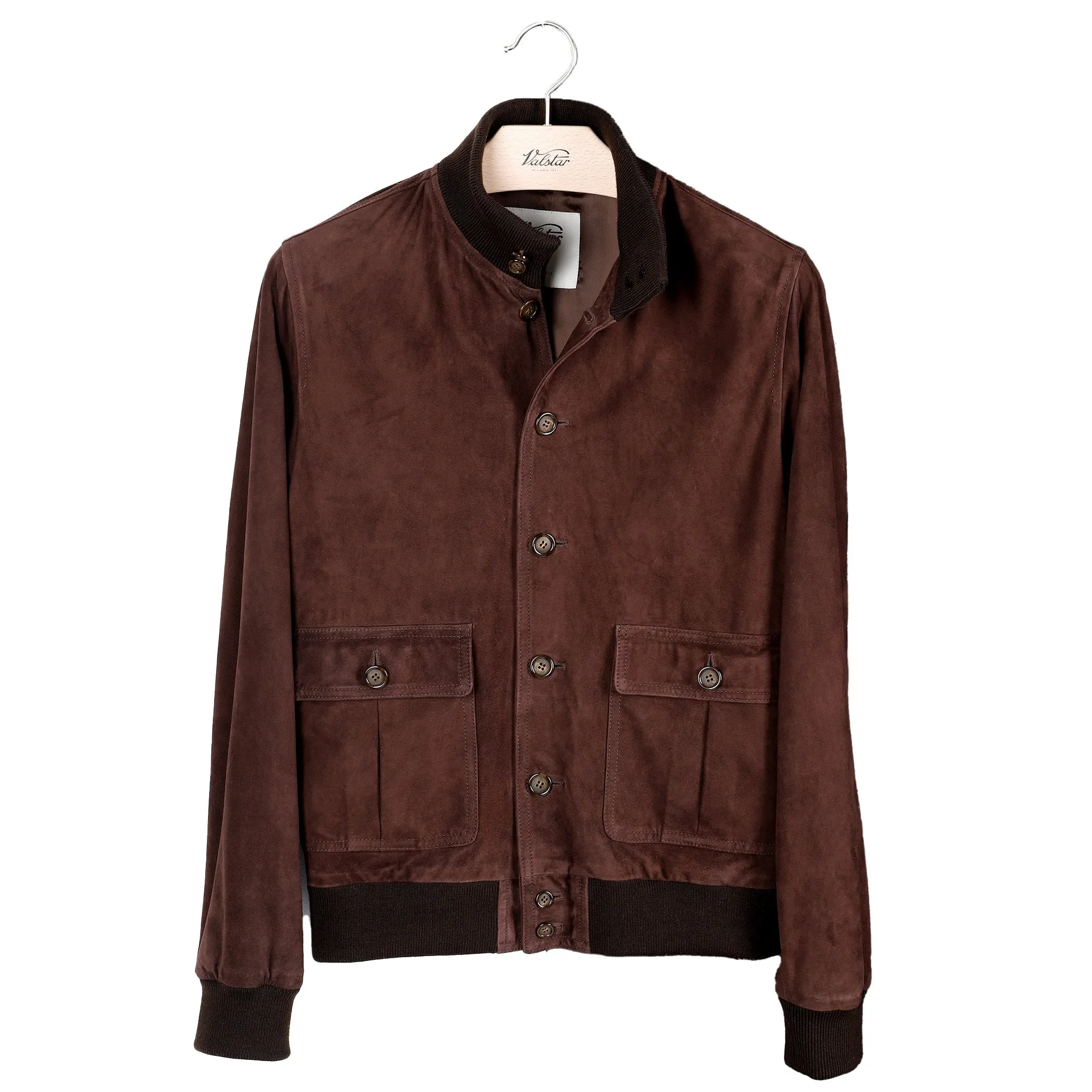 VALSTAR Lined Suede Jacket CAFFE