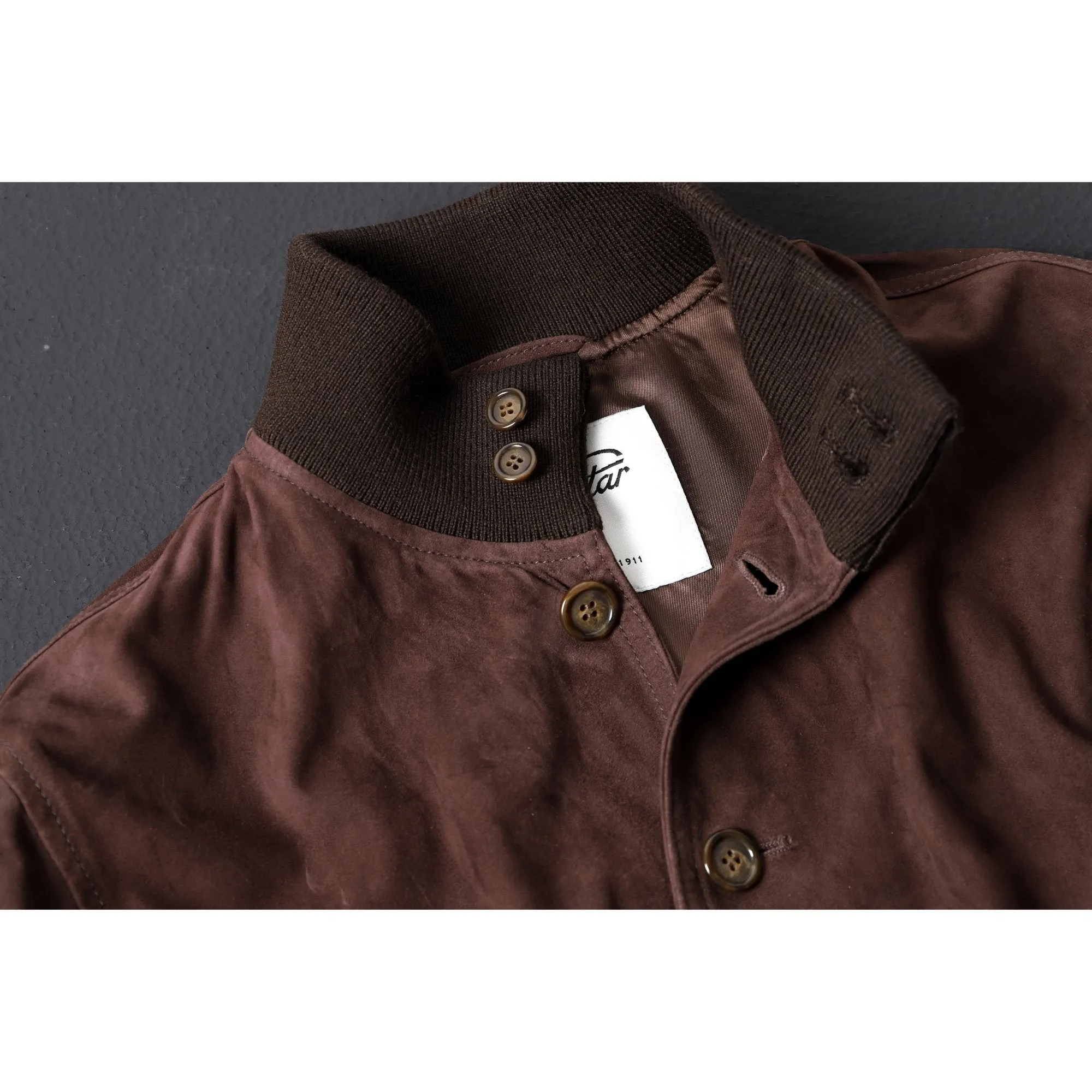 VALSTAR Lined Suede Jacket CAFFE
