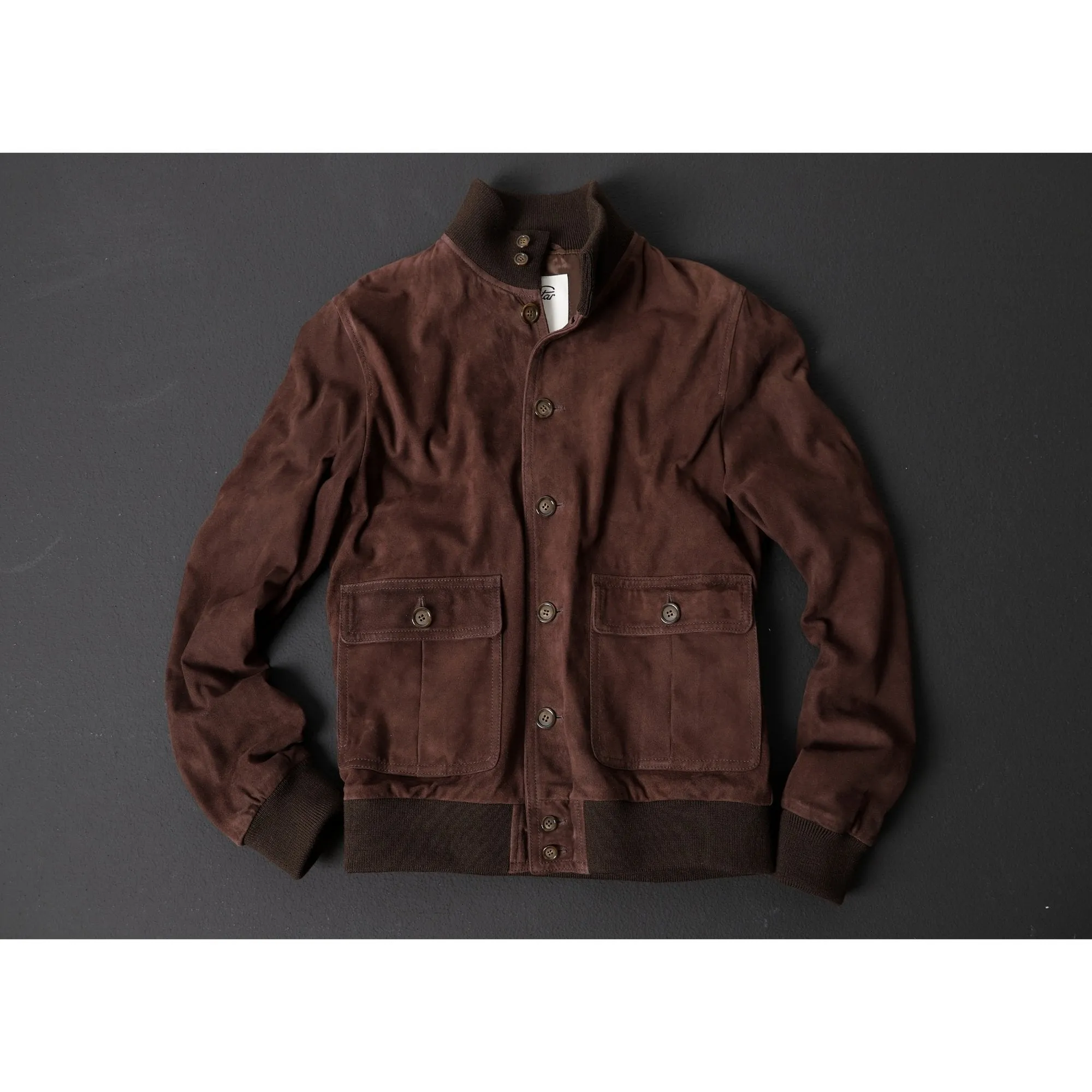VALSTAR Lined Suede Jacket CAFFE
