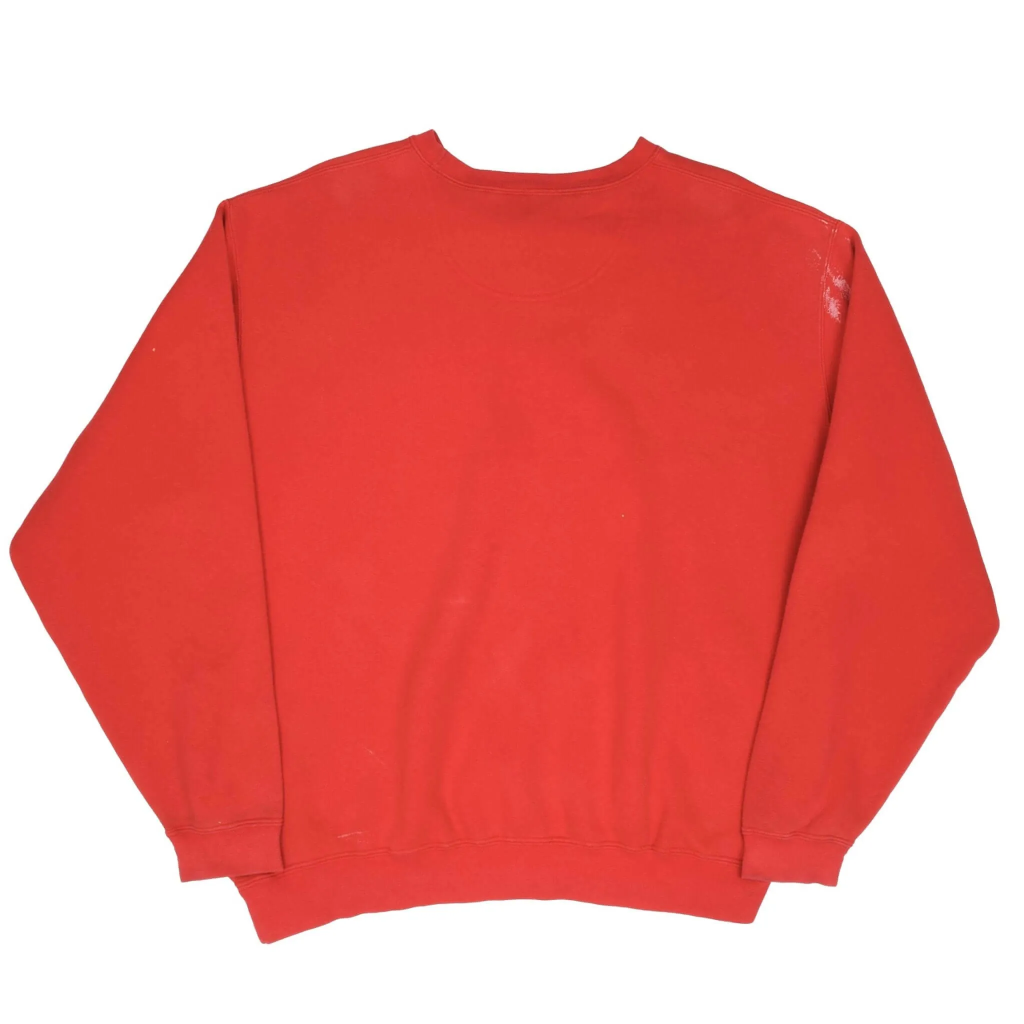 VINTAGE NIKE ID SPELLOUT SWOOSH RED SWEATSHIRT 1990S SIZE XL