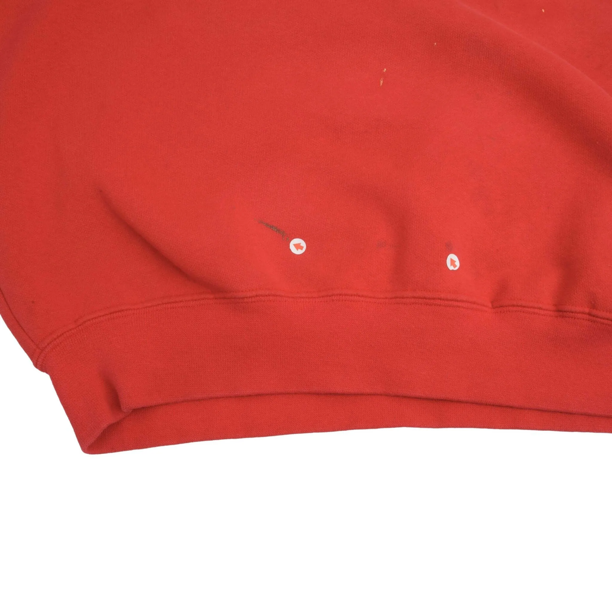 VINTAGE NIKE ID SPELLOUT SWOOSH RED SWEATSHIRT 1990S SIZE XL