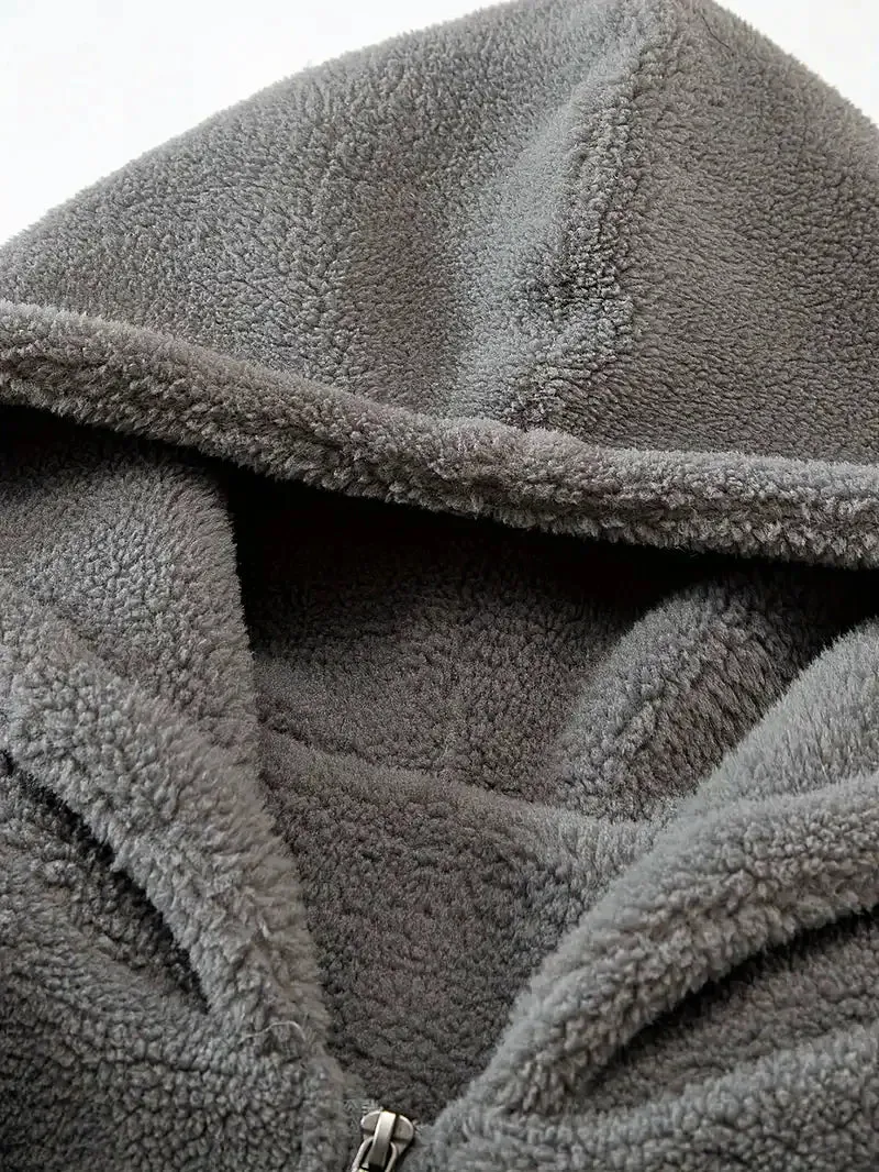 Winter Puffer Jacket with Fleece Lining