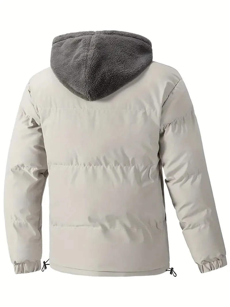 Winter Puffer Jacket with Fleece Lining