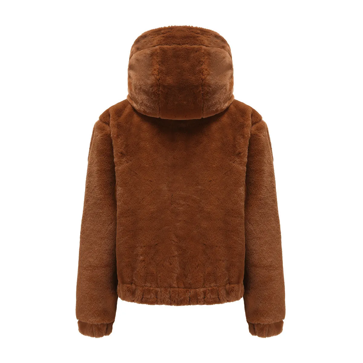 Women's Hooded Faux Fur Jacket