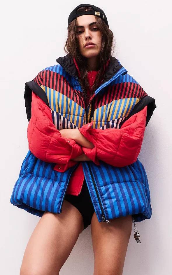 Women's Printed in a Bubble Vest