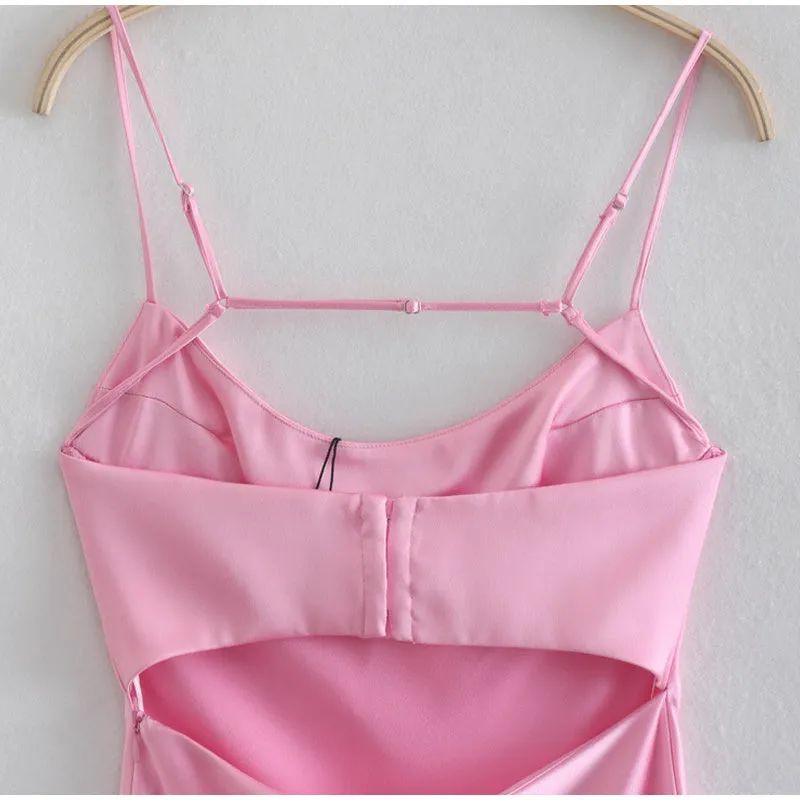 Women's Satin Camisole Slip Dress