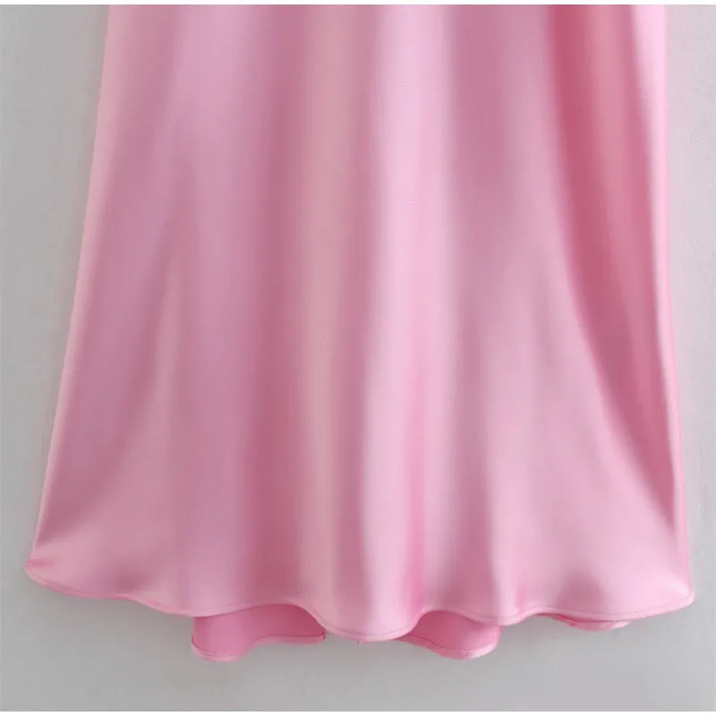 Women's Satin Camisole Slip Dress