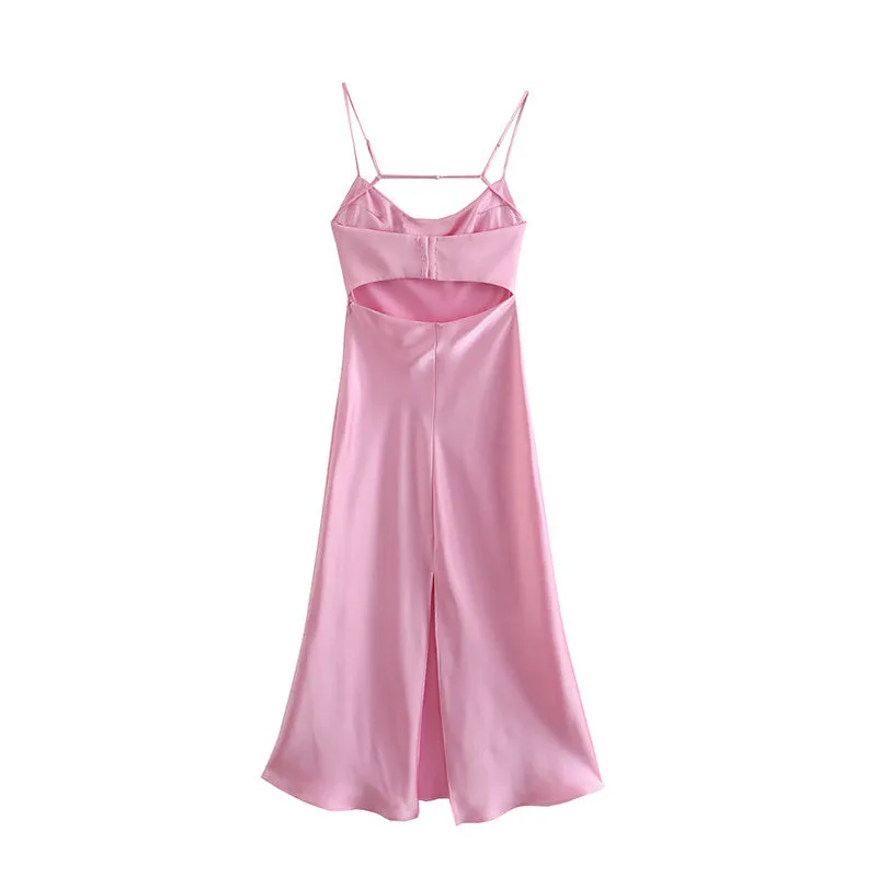 Women's Satin Camisole Slip Dress
