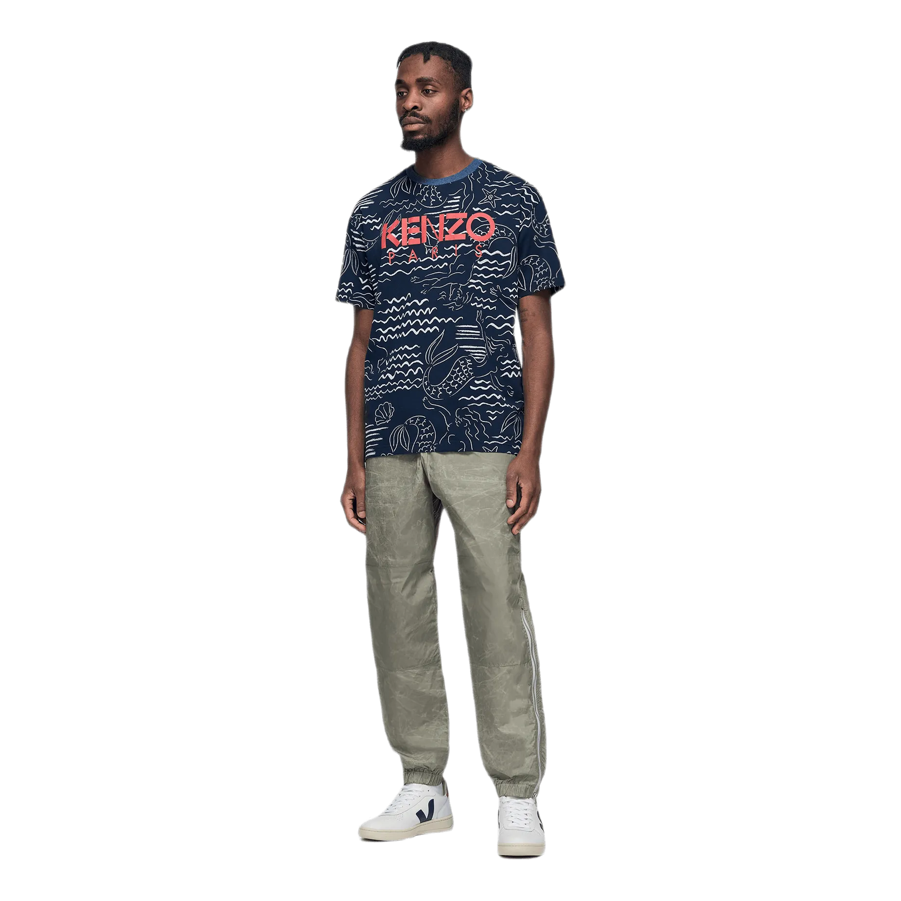 Zipped Trousers Khaki